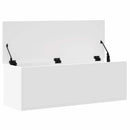 opbevaringsboks 102x35x35 cm konstrueret træ hvid