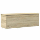 opbevaringsboks 102x35x35 cm konstrueret træ sonoma-eg