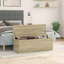 opbevaringsboks 102x35x35 cm konstrueret træ sonoma-eg