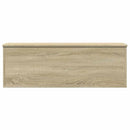 opbevaringsboks 102x35x35 cm konstrueret træ sonoma-eg