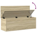 opbevaringsboks 102x35x35 cm konstrueret træ sonoma-eg