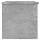 opbevaringsboks 102x35x35 cm konstrueret træ betongrå