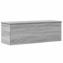 opbevaringsboks 102x35x35 cm konstrueret træ grå sonoma-eg