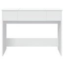 makeupbord med spejl 100x45x76 cm hvid