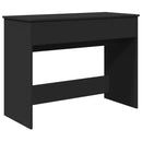 makeupbord med spejl 100x45x76 cm sort