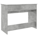 makeupbord med spejl 100x45x76 cm betongrå