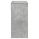 makeupbord med spejl 80x39x80 cm betongrå