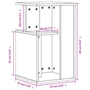 sidebord 35x35x60 cm konstrueret træ sonoma-eg