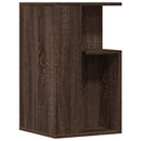 sidebord 35x35x60 cm konstrueret træ brun egetræ
