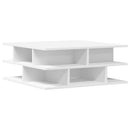 sofabord 70x70x29 cm konstrueret træ hvid