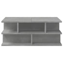 sofabord 70x70x29 cm konstrueret træ betongrå