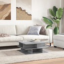 sofabord 70x70x29 cm konstrueret træ grå sonoma-eg