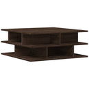 sofabord 70x70x29 cm konstrueret træ brun egetræsfarve