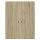 arkivskab 60x32x77,5 cm konstrueret træ sonoma-eg