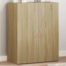 arkivskab 60x32x77,5 cm konstrueret træ sonoma-eg