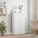 arkivskab 60x32x115 cm konstrueret træ hvid