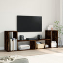tv-borde 2 stk. 75x30x50 cm konstrueret træ røget egetræsfarve