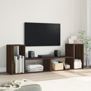 tv-borde 2 stk. 75x30x50 cm konstrueret træ brun egetræsfarve