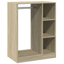 tøjreol 77x48x102 cm konstrueret træ sonoma-eg