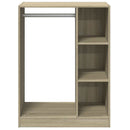 tøjreol 77x48x102 cm konstrueret træ sonoma-eg