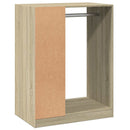 tøjreol 77x48x102 cm konstrueret træ sonoma-eg