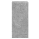 tøjreol 77x48x102 cm konstrueret træ betongrå