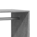 tøjreol 77x48x102 cm konstrueret træ betongrå