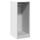 tøjskab 48x41x102 cm konstrueret træ hvid