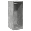 tøjskab 48x41x102 cm konstrueret træ betongrå