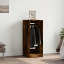 tøjskab 48x41x102 cm konstrueret træ røget egetræsfarve