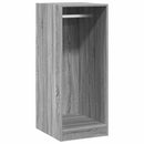 tøjskab 48x41x102 cm konstrueret træ grå sonoma-eg
