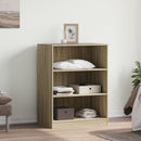 tøjreol 77x48x102 cm konstrueret træ sonoma-eg