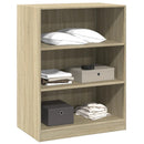tøjreol 77x48x102 cm konstrueret træ sonoma-eg