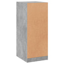 tøjskab 48x41x102 cm konstrueret træ betongrå