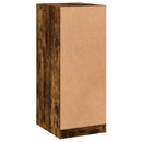 tøjskab 48x41x102 cm konstrueret træ røget egetræsfarve