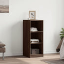 tøjskab 48x41x102 cm konstrueret træ brun egetræsfarve