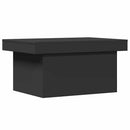 sofabord 80x55x40 cm konstrueret træ sort