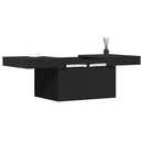 sofabord 80x55x40 cm konstrueret træ sort