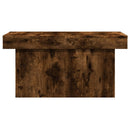 sofabord 80x55x40 cm konstrueret træ røget egetræsfarve