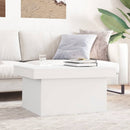 sofabord 100x55x40 cm konstrueret træ hvid