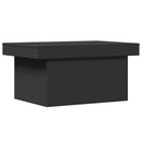 sofabord 100x55x40 cm konstrueret træ sort