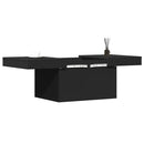 sofabord 100x55x40 cm konstrueret træ sort