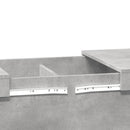 sofabord 100x55x40 cm konstrueret træ betongrå