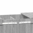 sofabord 100x55x40 cm konstrueret træ grå sonoma-eg