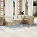 sofasæt til haven 8 dele med hynder polyrattan beige