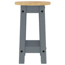 barstole 2 stk. massivt fyrretræ grå
