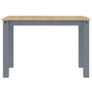 spisebord PANAMA 112x60x75 cm massivt fyrretræ grå