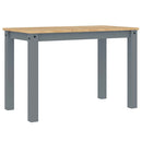 spisebord PANAMA 112x60x75 cm massivt fyrretræ grå