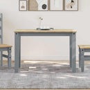 spisebord PANAMA 112x60x75 cm massivt fyrretræ grå