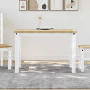 spisebord PANAMA 112x60x75 cm massivt fyrretræ hvid